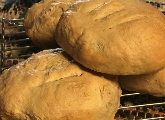 fresh sourdough bread