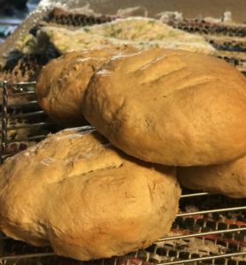 fresh sourdough bread