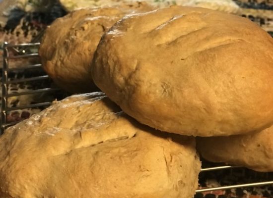 fresh sourdough bread